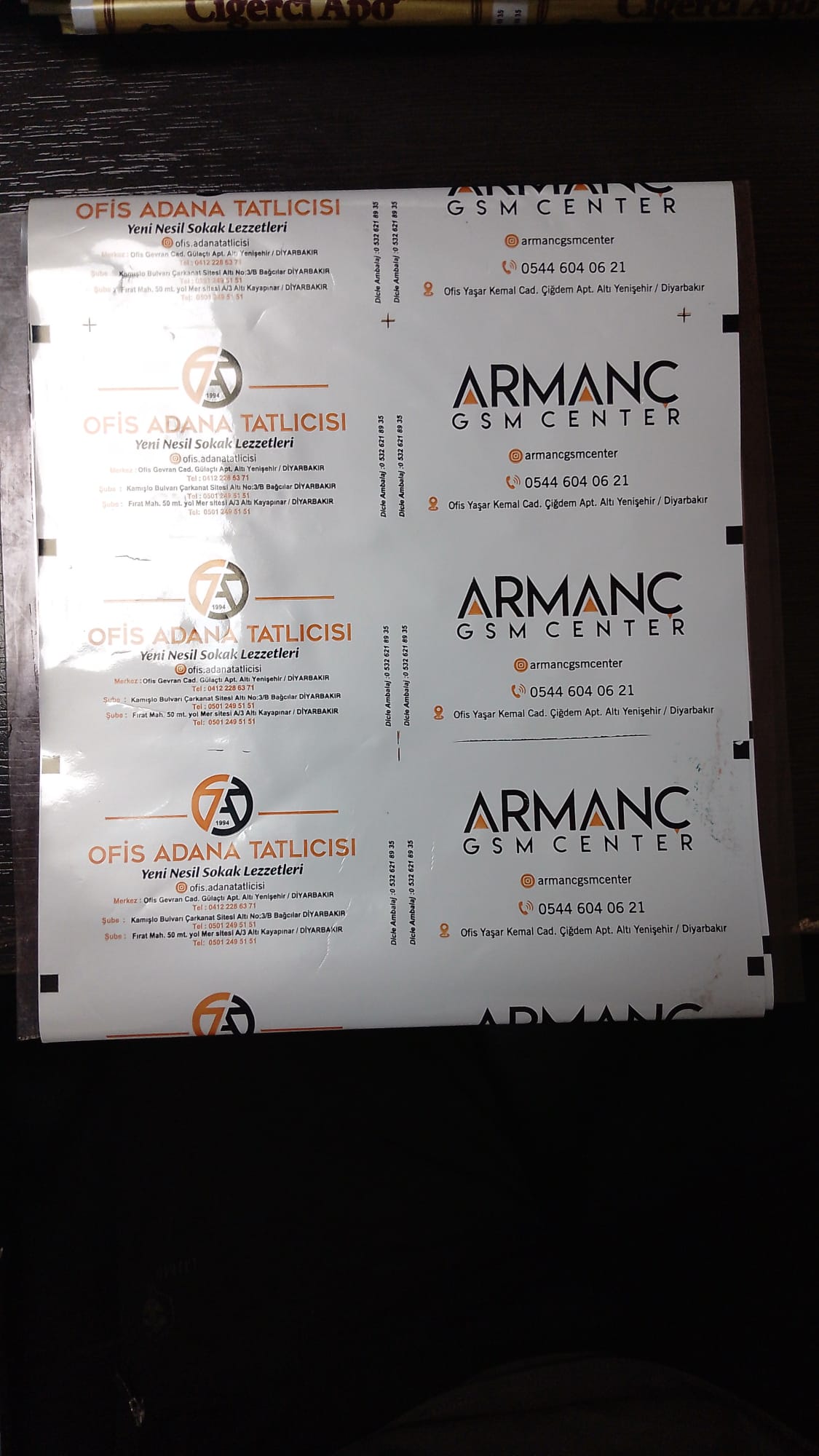 Ofis Adana Tatlıcısı - Armanç Gsm Center